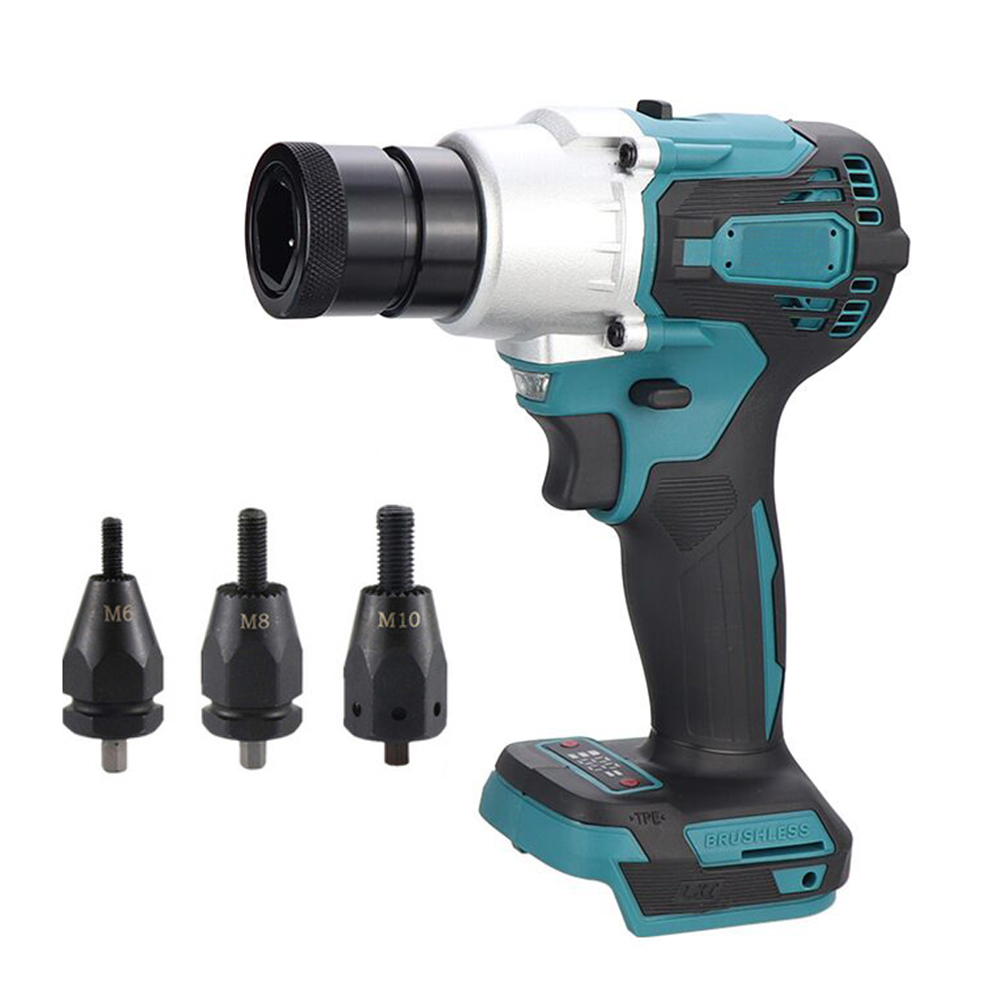 Power Tools List - 電動リベットガン ブラシレスリベットナットマシンキット リベッターヘッド付き 強力な自動電動リベッターセット リベッティングツール