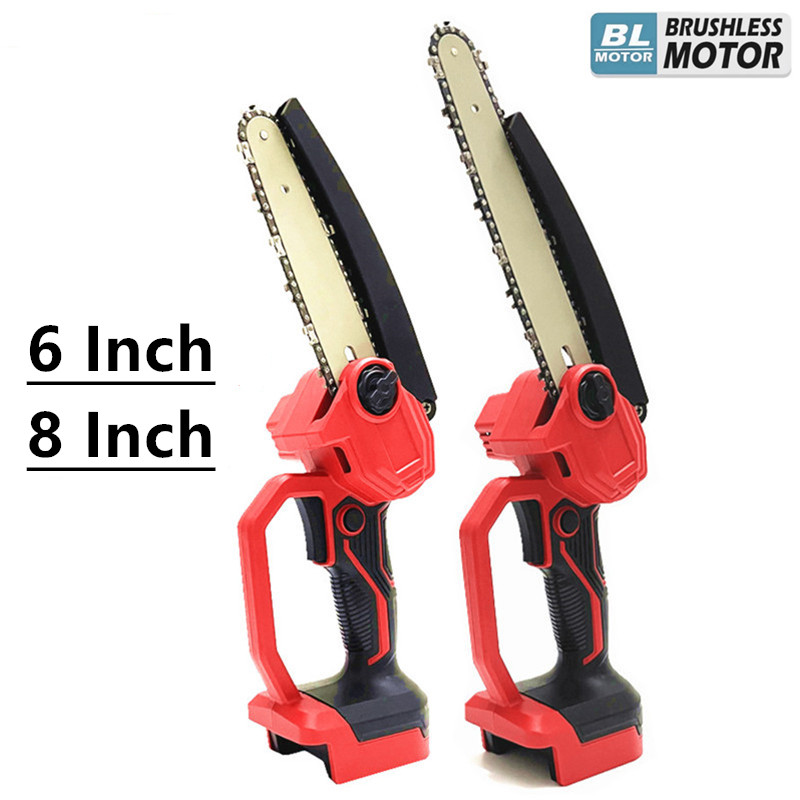 Power Tools Pink - コードレス電気チェーンソー,木工,チェーンソー,電動工具,カッター,剪定,ログ記録,ミルウォーキー,18Vバッテリー,6 
