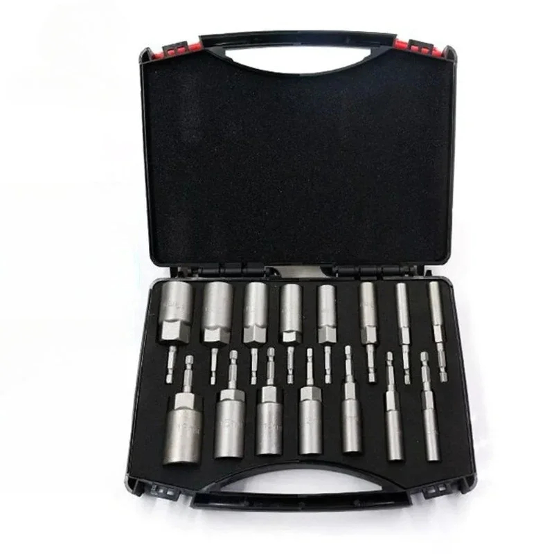 Power Tools List - 5.5mm-19mm六角ソケットスリーブノズルナットドライバーセットパワースクリュードライバーハンドルツールパワードリルインパクトドライバー