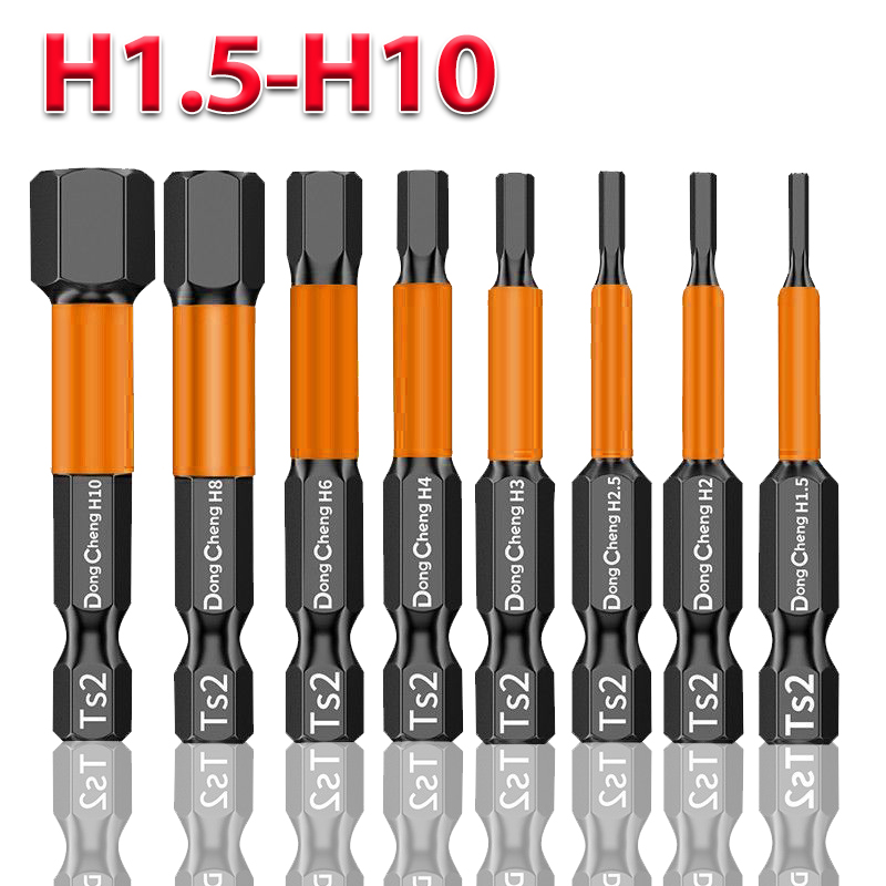 Power Key Tools - 六角レンチビット ブラック 磁気アレンビット H2 H3 H4