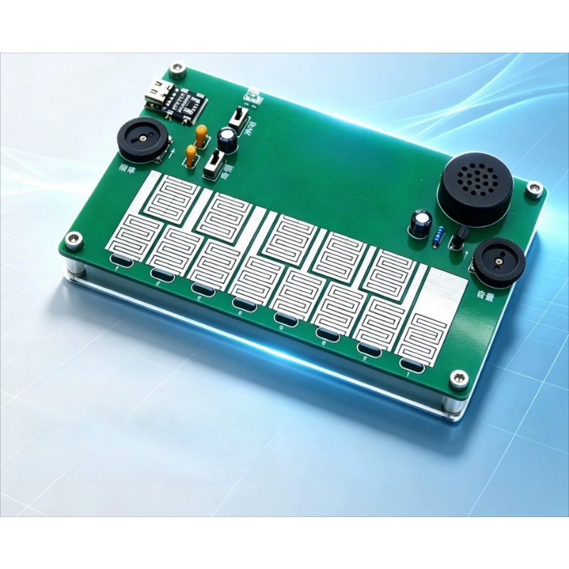 Power Tools Course - タッチピアノ タッチ式電子楽器 DIYメイカーコースデザイン 溶接練習キット パーツ TypeC充電