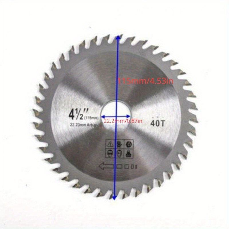 Angle Grinder 4.5 - 1個入り 精巧な4.5インチ金属丸鋸刃 木工用 効率的な回転切断ディスク 精密切断に最適