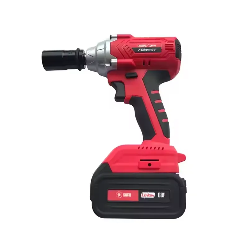 Power Tools Portable - 270N.m ポータブルコードレスインパクトレンチ 電動工具 18Vリチウムイオンバッテリー ブラシレスインパクトレンチ LEDライト付き