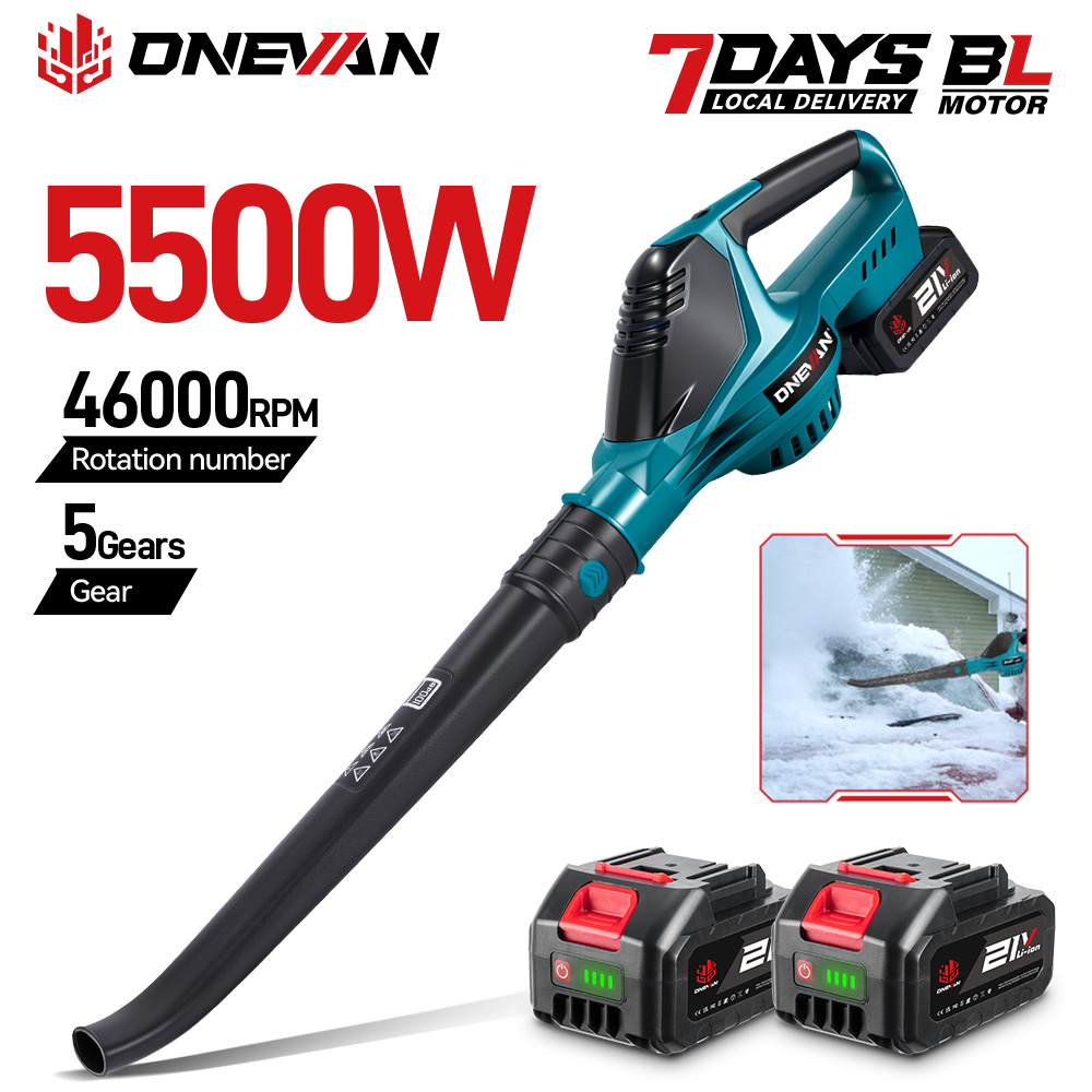 Power Tools Pink - ​ ONEVAN 5500Wブラシレス電動送風機 ハイパワー 雪/落ち葉/埃吹き ガーデンクリーナー