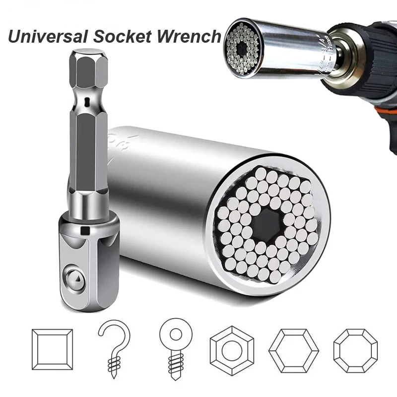ユニバーサルソケットレンチヘッドセットスリーブガジェット 7 - Power Key Tools のレビューと価格