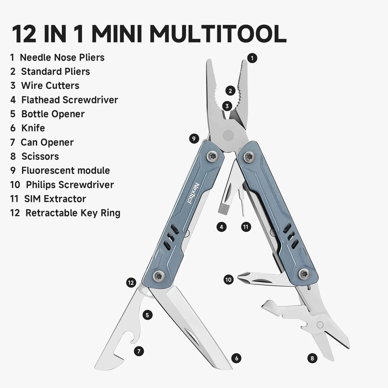 NexTool ミニセーラー S11 12-in-1 キーホ - Power Key Tools のレビューと価格
