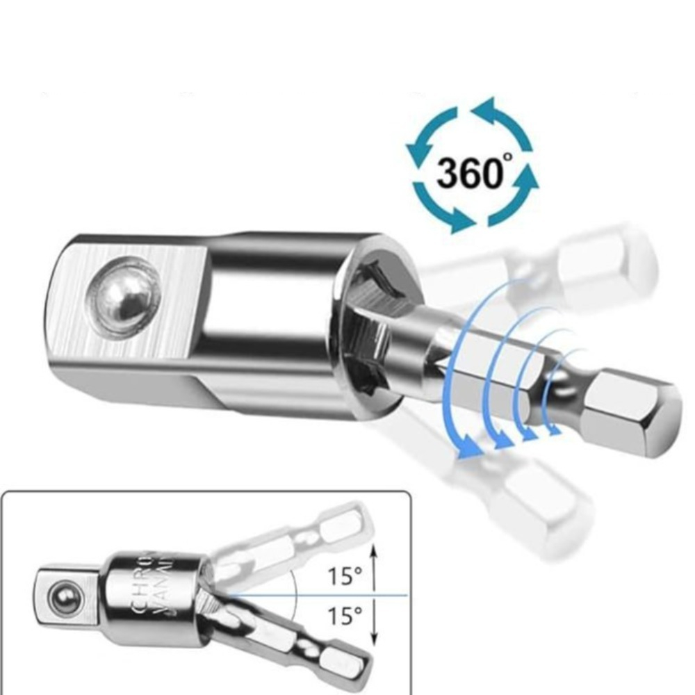 360 °   回転式電動ドリルソケットアダプターセット六角 - Power Tools List のレビューと価格