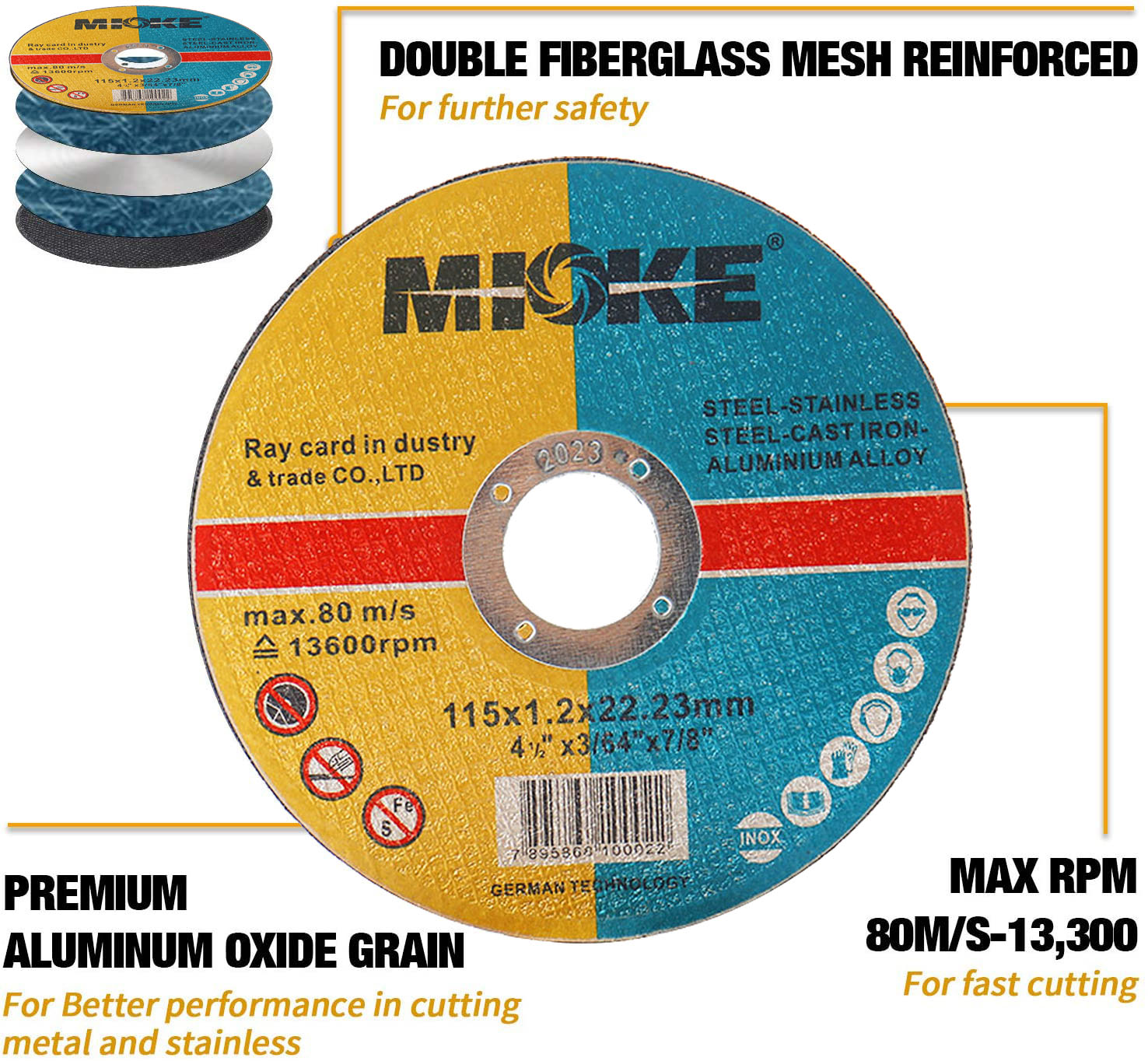 4.5 インチ 115 ミリメートル丸鋸刃金属切断ディスク電 - Angle Grinder 4.5 のレビューと価格