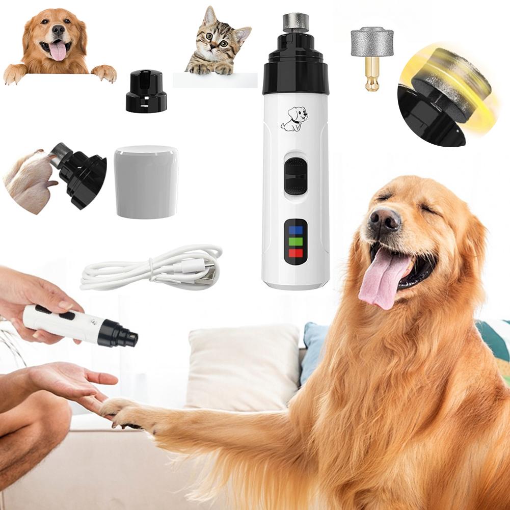 ペットネイルポリッシャー犬電動爪切り猫充電爪切りLED爪切り - Power Tools Cat のレビューと価格