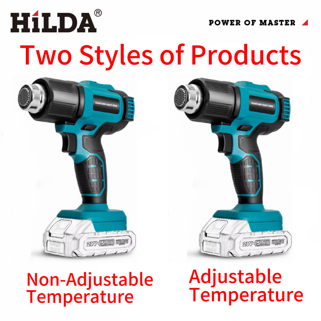 HILDA ハンドヘルドホットエアガン 温度調節可能 非調節 - Power Tools Pink のレビューと価格