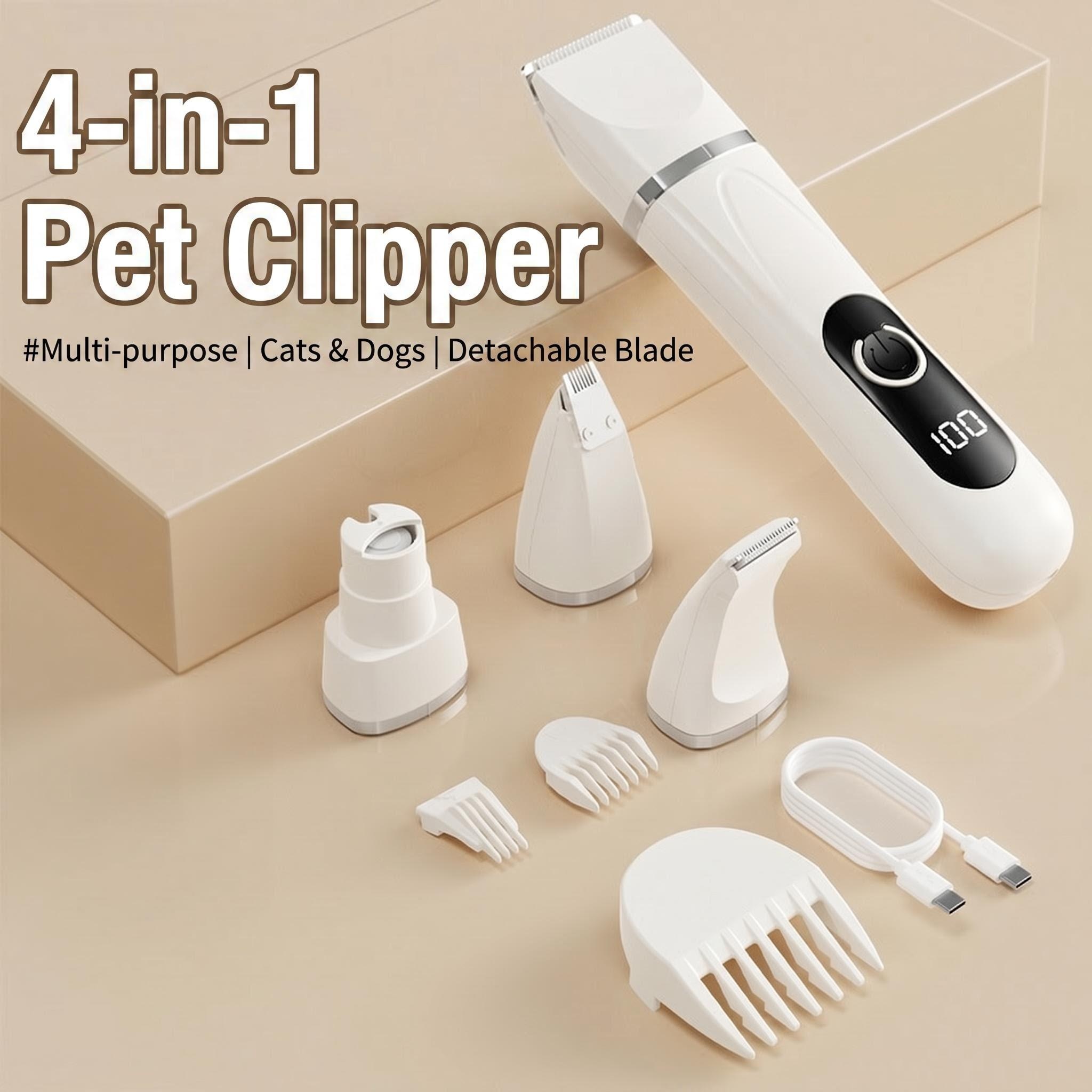 電動ペットバリカン 4-in-1 プッシュ式バリカン 猫足剃 - Power Tools Cat のレビューと価格
