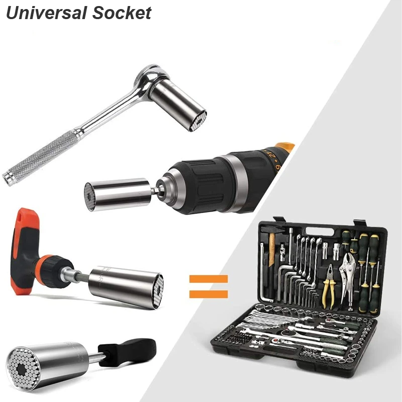 ユニバーサルソケットレンチヘッドセットスリーブガジェット 7 - Power Tools List のレビューと価格