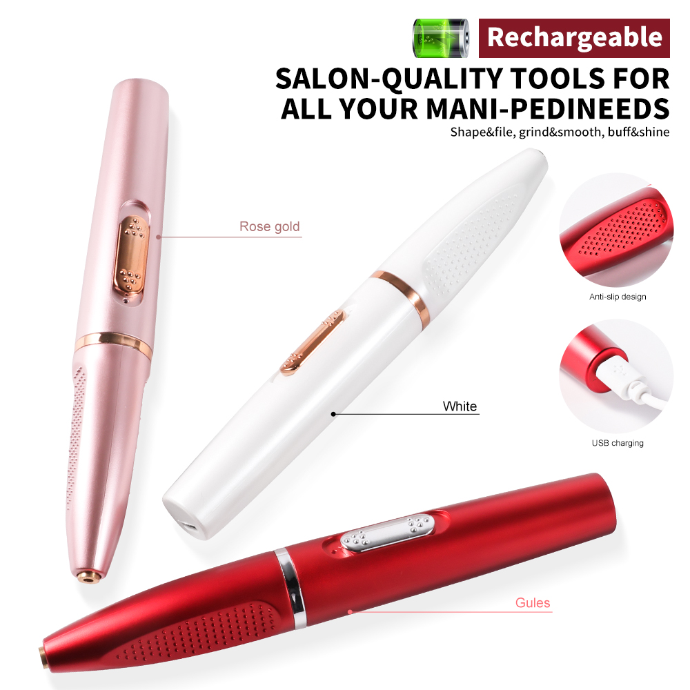 プロフェッショナル電動ネイルドリル研磨機キット充電式ポータブ - Power Tools Pink のレビューと価格